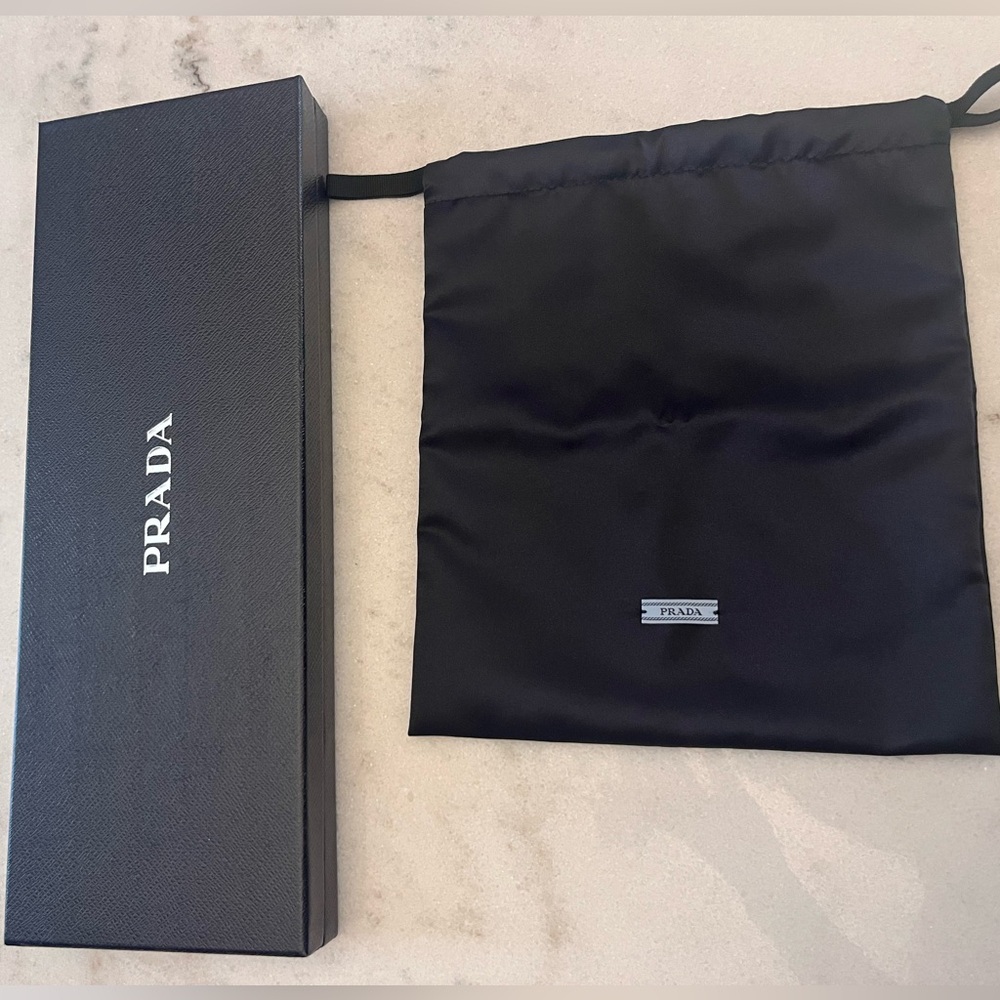 Prada box and medium dust bag